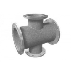 Стальные фланцевые кресты 100x200 мм 12Х18Н10Т ГОСТ 16037-80 - фото