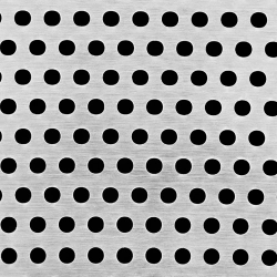 Алюминиевый перфорированный лист Rv 3х4.5/2х1000х2000 мм АД0 ГОСТ 21631-76 - фото