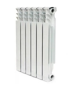 Биметаллический радиатор отопления Skyriver 500/100 6 секций 500x550x96x78 мм - фото