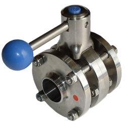 Дисковый межфланцевый кран DN 40 мм AISI316 DIN ZFA - фото