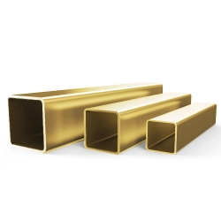 Латунная профильная труба 130х65х2.5 мм Л63 ГОСТ 20900-2014 - фото