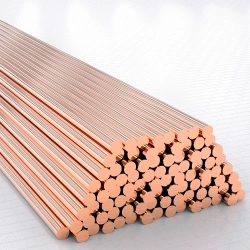 Медный круг тянутый 45х4000 мм М1б ГОСТ 10988-2016 - фото