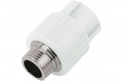 Муфта PP-R комбинированная резьбовая Dn 25 мм Ру25 кгс/см2 3/4 дюйма - фото