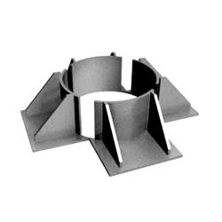 Неподвижная четырехупорная усиленная опора 920x75x155.7 мм Т7 Серия 4.903-10 в.4 - фото