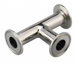 Нержавеющий тройник clamp DN125 129x155 мм AISI 304L - фото