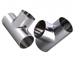 Нержавеющий равнопроходный тройник 219x6 мм AISI 304 - фото