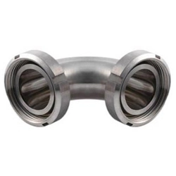 Оснащенный отвод гайка 20x54x23 мм AISI316L DIN 11852 - фото