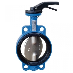 Штампосварный поворотный затвор с резиновым уплотнителем DN 100 мм PN 16 кгс/см2 VPI4448-02EP0100 - фото