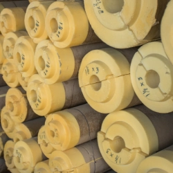 Скорлупа ППУ 325х40 мм с оцинкованным покрытием - фото