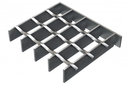 Сварной решетчатый настил SP Zn S5 500x1000 мм, 34x38 мм, 30x3 мм, металлический - фото