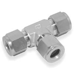 Нержавеющий равнопроходной тройник СТА 6x4.8 мм AISI316 ТУ - фото