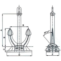 Якорь Spek 900x690x300 мм 20 ТУ - фото